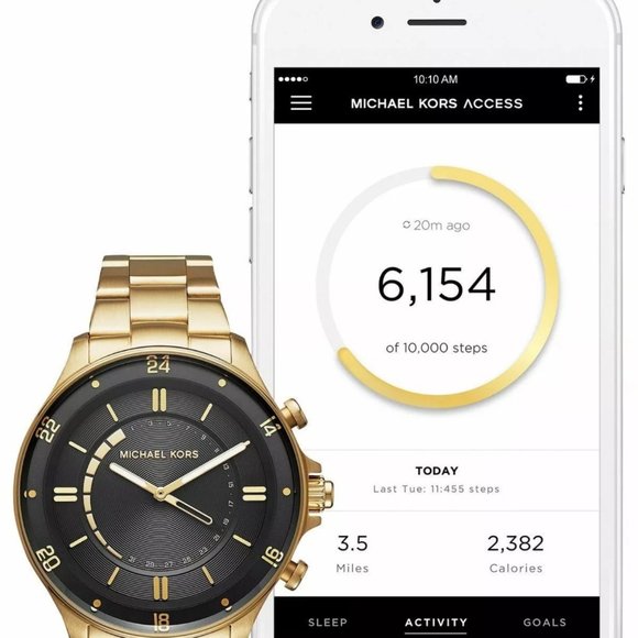 Mens Gold Michael Kors Hybrid Smart watch - Picture 6 of 6